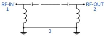 Application Circuit Diagram - Mini-Circuits HFCU-1382+ High Pass Filter